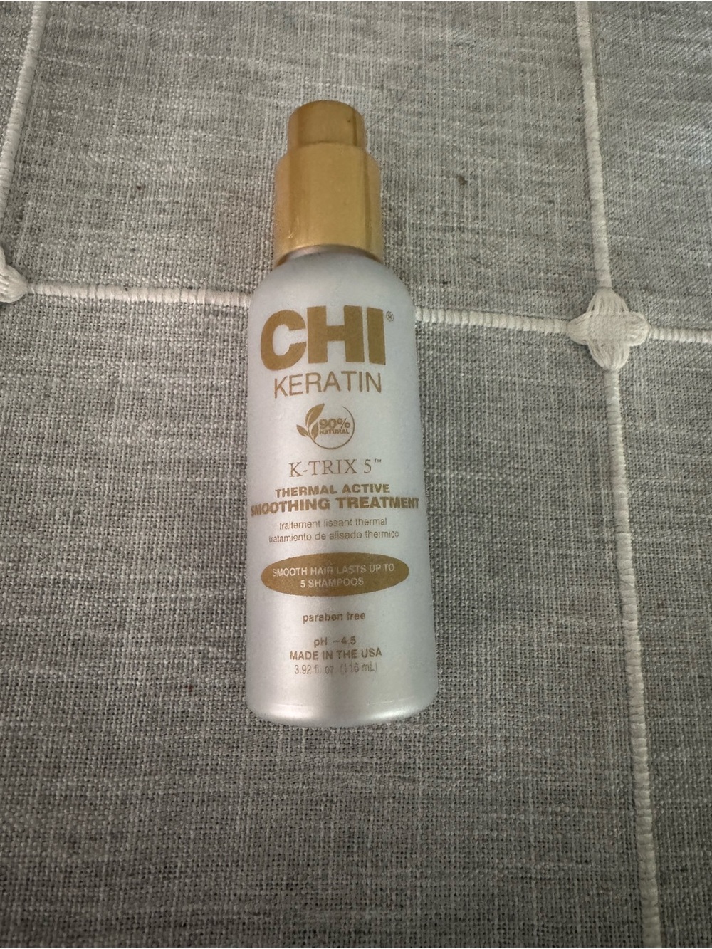 CHI Keratin K-Trix 5™ Thermal Active Smoothing Treatment — White & Gold